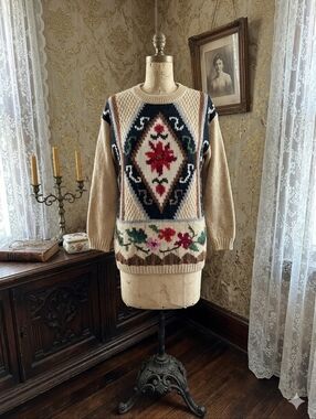 Vintage Huntington Ridge Knit Sweater – Folk / Fair Isle Style